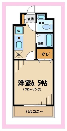 晴見町明星パレスの物件間取画像